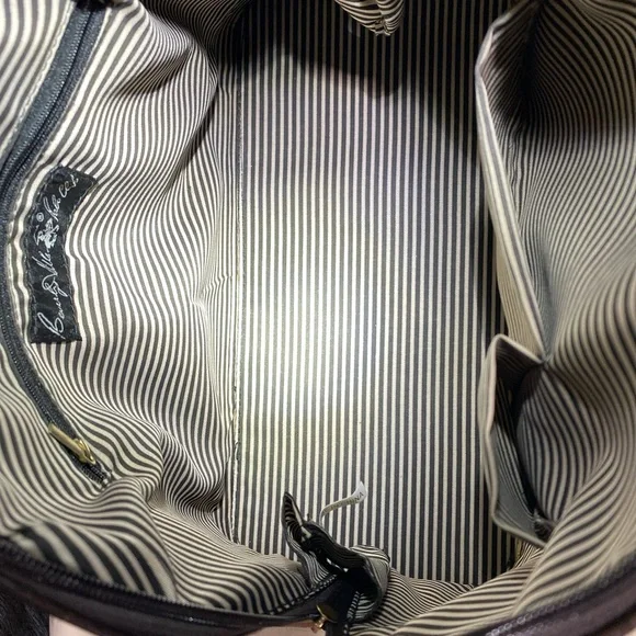 Beverly Hills Polo Club Heritage Elegant Brown & Tan Satchel - Picture 8 of 8